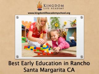 Best early education in Rancho Santa Margarita CA