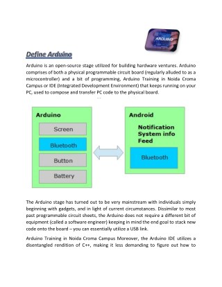 Arduino Training in Noida – Croma Campus