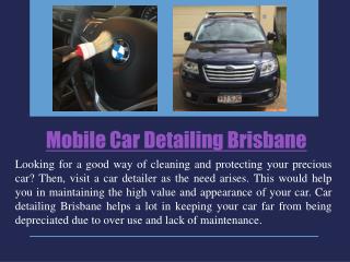 Mobile car detailing brisbane