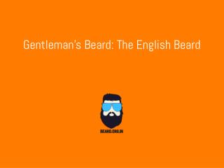 English Beard-Gentleman's Beard