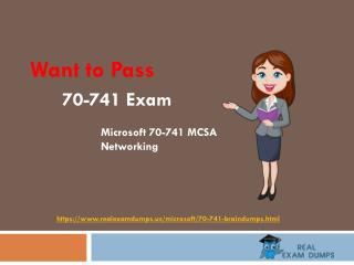 MCSA Networking 70-741 Question Answers - Valid 70-741 Dumps PDF RealExamDumps.us