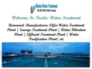 Effluent Treatment Plant In Noida