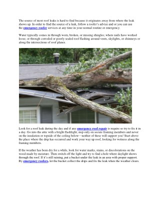 How to Find & Fix a Roof Leak