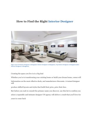 Interior Designers and Decorators - thestudiobangalore