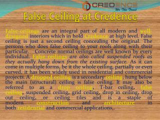 False Ceiling at Credence