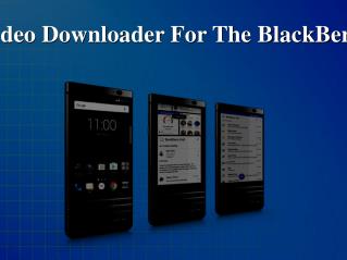 Vidmate Video Downloader For The BlackBerry Mobiles