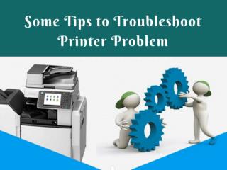 Some Tips to Troubleshoot Printer Problem