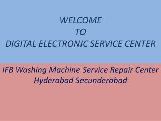 IFB Washing Machine Service Repair Center Hyderabad Secunderabad