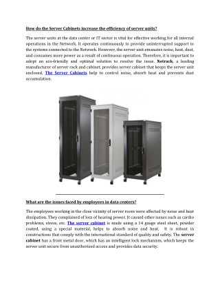 server cabinets In Netrackindia