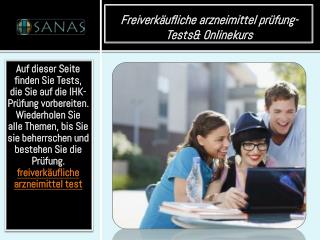 Freiverkäufliche arzneimittel prüfung-Tests& Onlinekurs