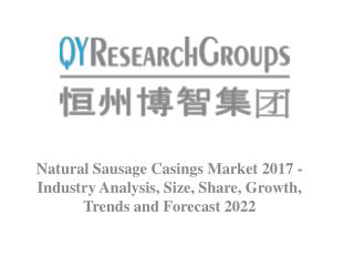 Natural Sausage Casings Market 2022 - Industry Survey, Market Size, Competitive Trends, Outlook and Forecasts