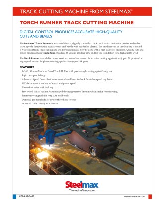 Torch Runner Track Cutting Machine