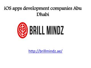 iOS application development companies Abu Dhabi