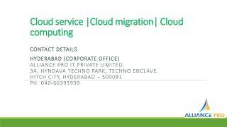 Cloud migration|Cloud hosting |Cloud migration service