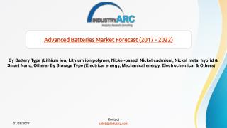 Advanced Batteries Market Anticipates North America to Deliver Most Future Advances in Battery Technology