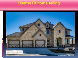 Boerne TX home selling