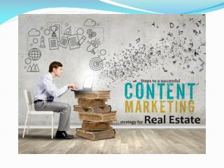 Steps to a successful Content Marketing Strategy for Real Estates