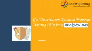Get Dissertation Research Proposal Writing Help