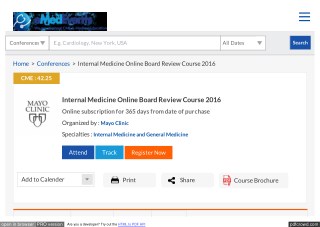 Internal Medicine Online Board Review Course | eMedEvents