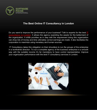 The Best Online IT Consultancy in London