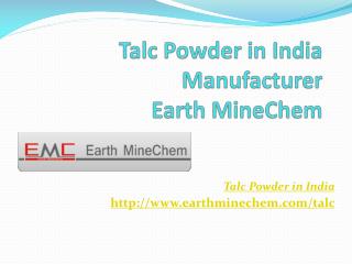 Talc Powder in India Manufacturer