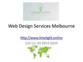 Web Design Services Melbourne