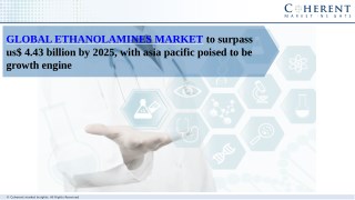 Global Ethanolamines Market to Surpass US$ 4.43 Billion By 2025, with Asia Pacific Poised to be Growth Engine