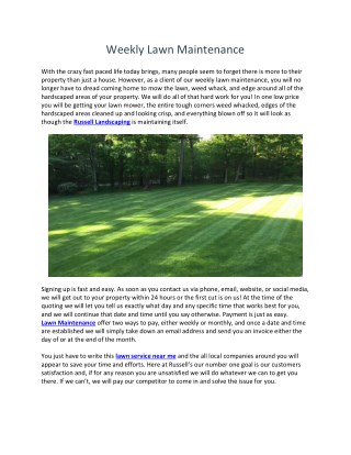 Lawn Care Wilmington MA