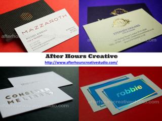 Gold foil business cards - Edge Gilding