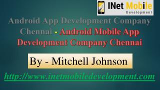 Android Mobile App Development Company Chennai