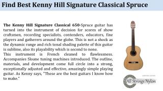 Perfect Kenny Hill Signature Classical Guitar