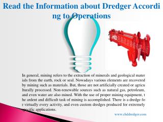 China Dredger Manufacturer