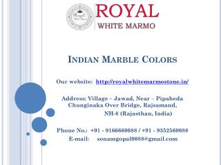 Indian Marble Colors