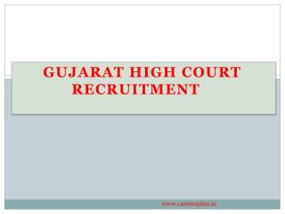 Gujarat High court recruitment