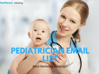 Pediatrician Mailing List