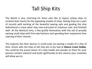 Tall Ship Kits