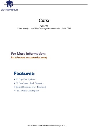 1Y0-202 EXam Practice