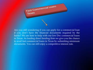 TX Co-Broker Commercial Loan
