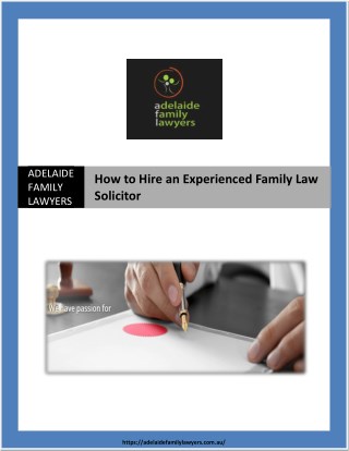 Family Law Solicitors Australia