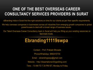 One of the Best Overseas Career Consultancy Services Providers in Surat