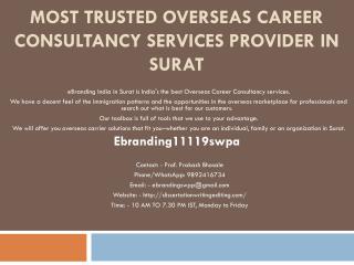 Most Trusted Overseas Career Consultancy Services Provider in Surat