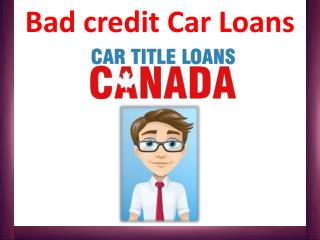 Bad credit Car Loans