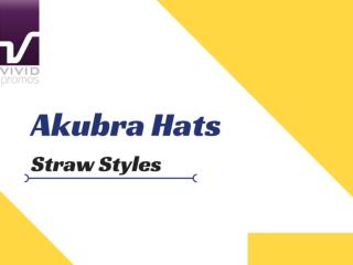 Straw Styles Promotional Akubra Hats at Vivid Promotions