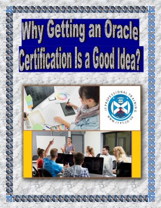 Why Getting an Oracle Certification Is a Good Idea?