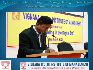 A journey from a technical expert to Manager through a PG Diploma Course in Business Management