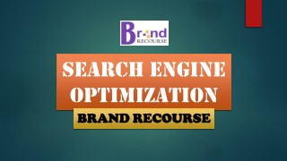 Search Engine Optimization Services at Brand Recourse
