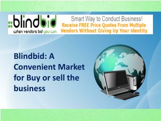 The best business deals offer by blindbid