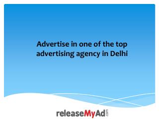 Delhi Advertisement Booking Online.