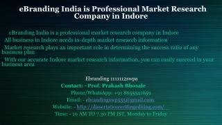 Professional Market Research Company in Indore