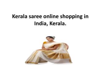 Kerala saree online shopping in India, Kerala